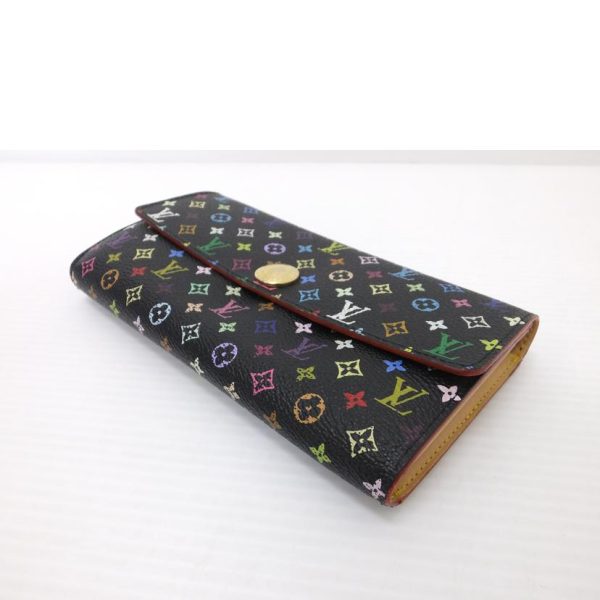 75497 3 Louis Vuitton Portefeuil Sala Monogram Multicolor Wallet Noir