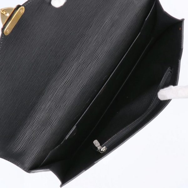 75497 6 Louis Vuitton Porte de Cumant Bag Epi Leather Black