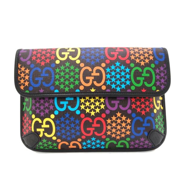 75519 1 Gucci GG Psychedelic Body Bag Black Multicolor