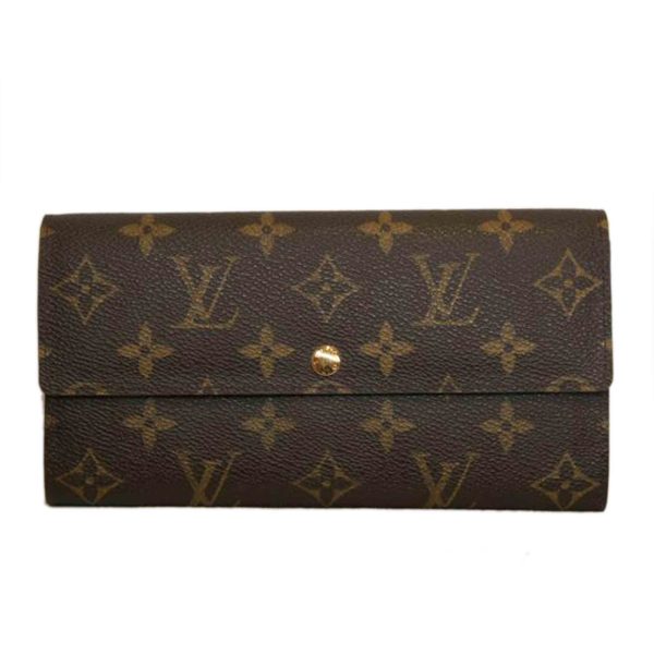 75565 1 Louis Vuitton Portefeuil Sarah Monogram Wallet Brown