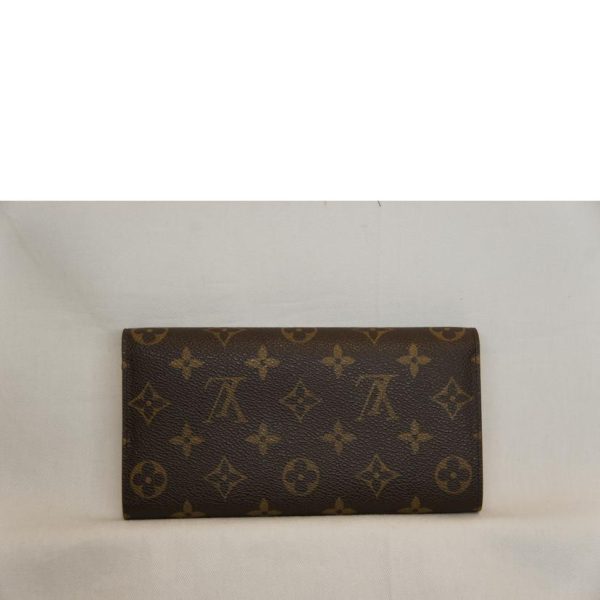 75565 2 Louis Vuitton Portefeuil Sarah Monogram Wallet Brown