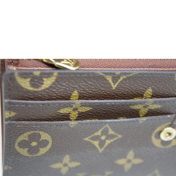 75565 6 Louis Vuitton Portefeuil Sarah Monogram Wallet Brown