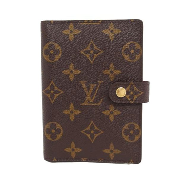 75596 1 Louis Vuitton Agenda PM Monogram Planner Brown