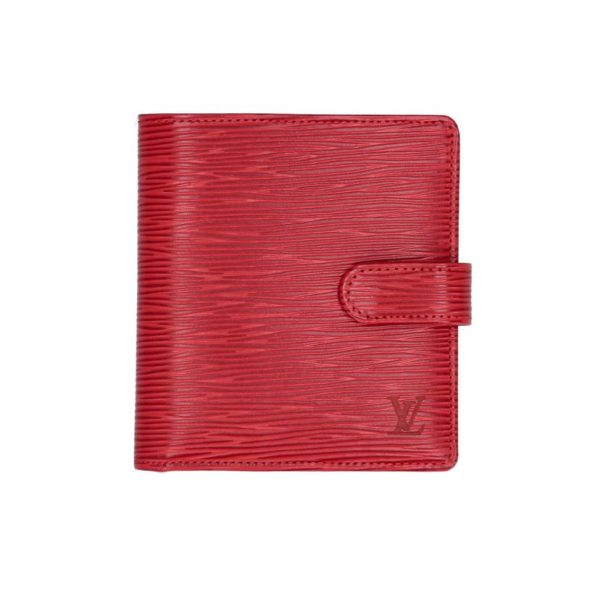 75609 1 Louis Vuitton Portovier Compact Epi Wallet Castilian Red