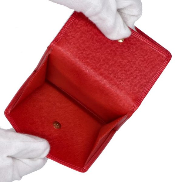 75616 7 Louis Vuitton Elise Epi Wallet Red