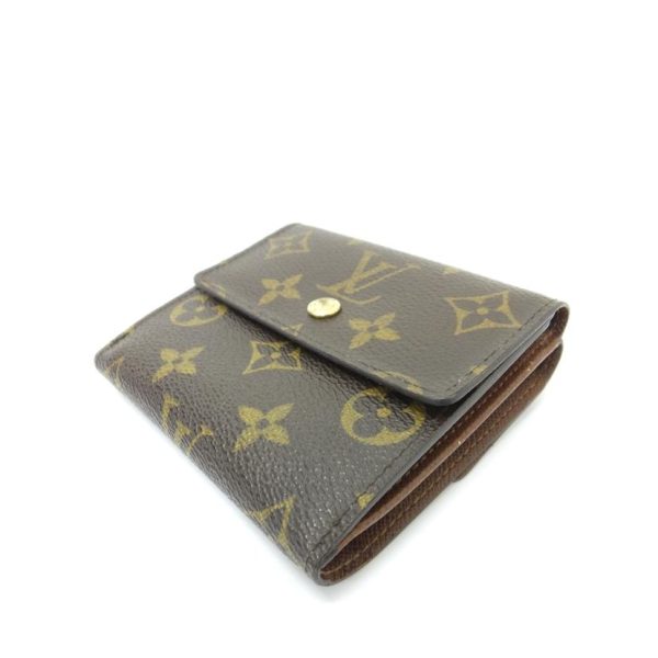 75626 3 Louis Vuitton Portomone Bier Cult Credit Monogram Wallet Brown