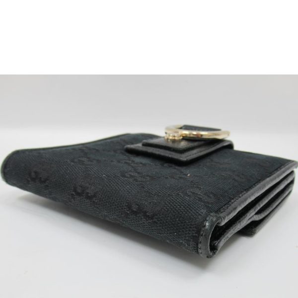 75701 3 Gucci GG Canvas W Hook Wallet