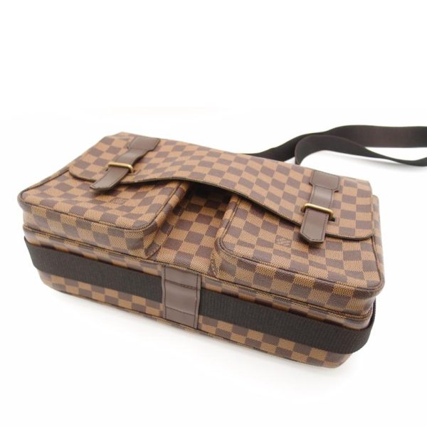 75718 3 Louis Vuitton Broadway Damier Handbag Ebene Brown