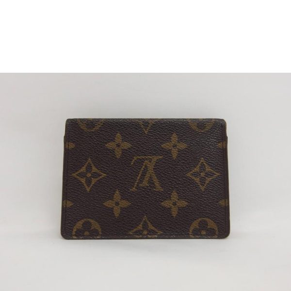 75725 2 Louis Vuitton Vertical Pass Case Monogram Brown