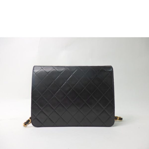 75737 2 Chanel Matelasse Chain Shoulder Black