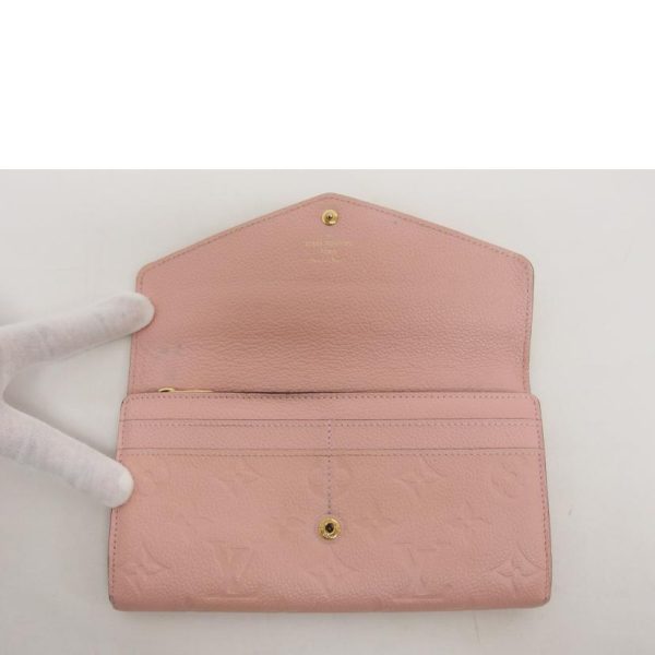 75745 4 Louis Vuitton Portefeuil Sala Wallet Monogram Embrunte Rose Ballerine