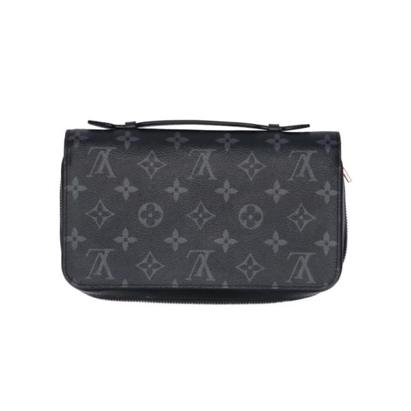 75784 2 Louis Vuitton Zippy XL Monogram Wallet Black