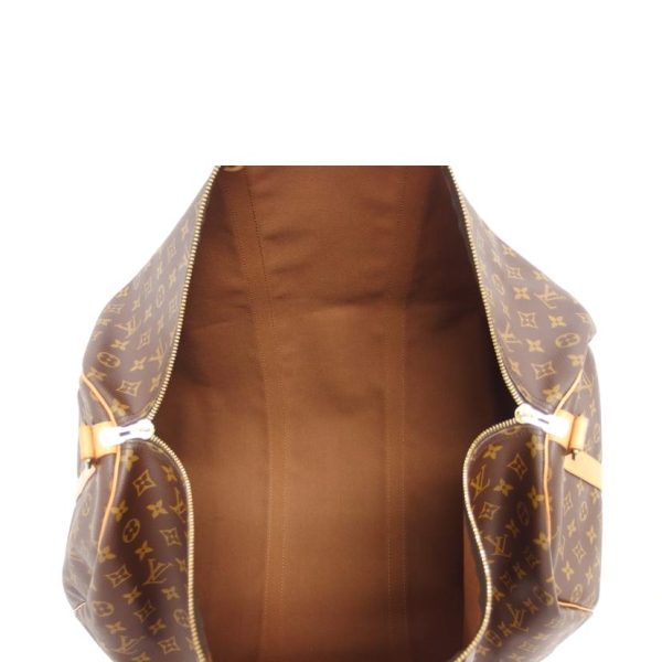 75787 5 Louis Vuitton Keepall Bandouliere 60 Monogram Bag Brown