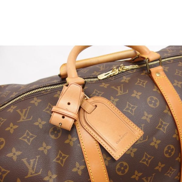 75787 6 Louis Vuitton Keepall Bandouliere 60 Monogram Bag Brown