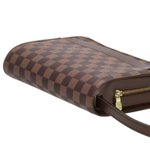 75821 3 Louis Vuitton Saint Louis Damier Handbag Ebene Brown