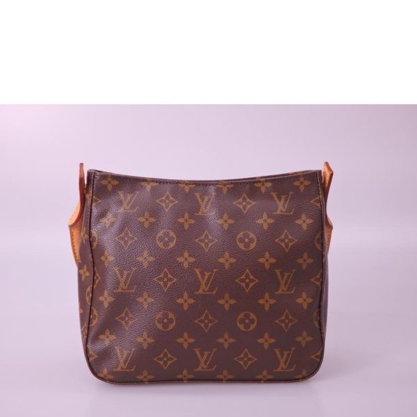 75855 2 Louis Vuitton Looping MM Monogram Shoulder Bag Brown