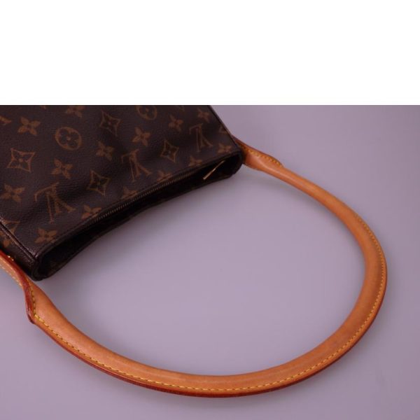 75855 5 Louis Vuitton Looping MM Monogram Shoulder Bag Brown