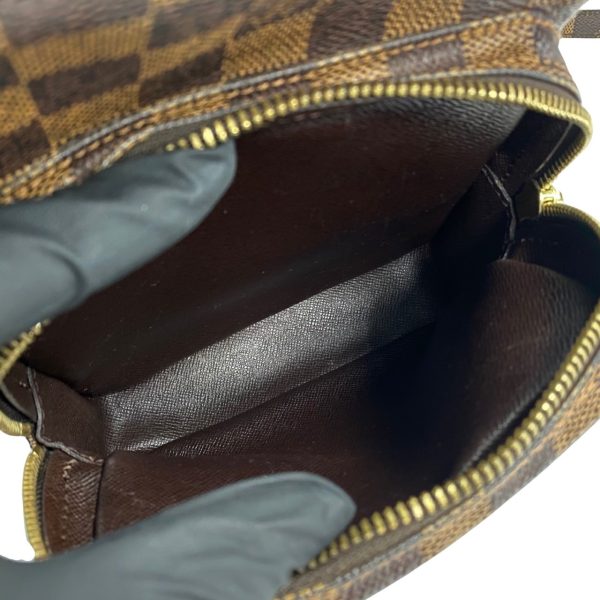 758k758 16244 9 Louis Vuitton Amazon Damier Leather Mini Shoulder Bag Brown