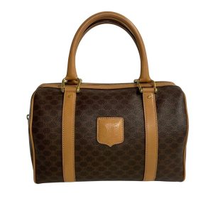 758k758 19338 1 Gucci Handbag GG Plus Interlocking PVC Embossed Brown