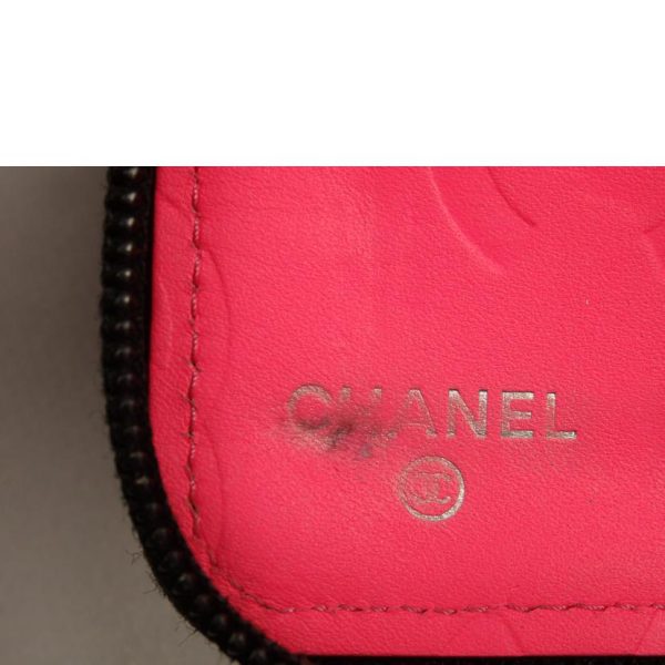 75908 10 Chanel Cambon Line Organizer Round Zip Black