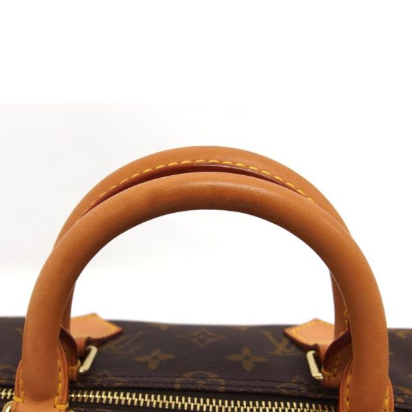 75909 4 Louis Vuitton Speedy 35 Monogram Handbag Brown