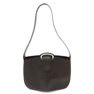 75947 1 Prada Logo Saffiano Leather Soft Calf Shoulder Bag Black