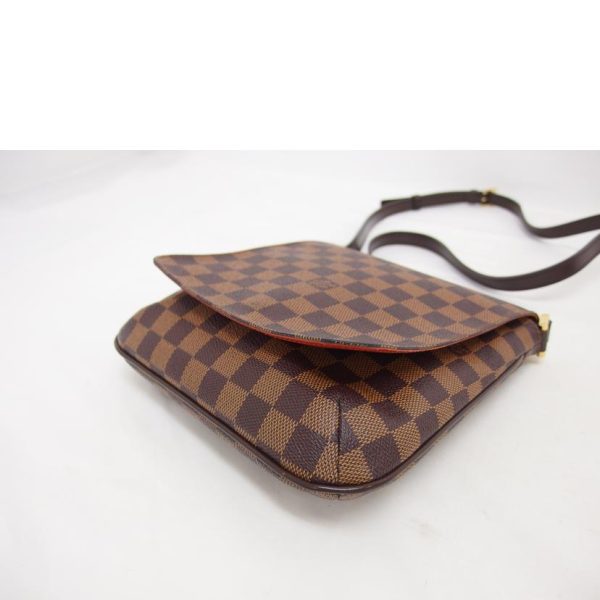 75947 3 Louis Vuitton Musette Salsa Long Shoulder Damier Ebene Bag Brown