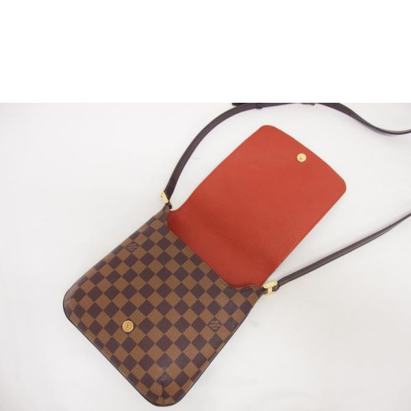 75947 5 Louis Vuitton Musette Salsa Long Shoulder Damier Ebene Bag Brown