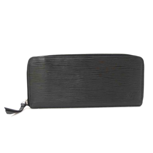 76031 1 Louis Vuitton Portefeuille Clemence Epi Wallet Noir