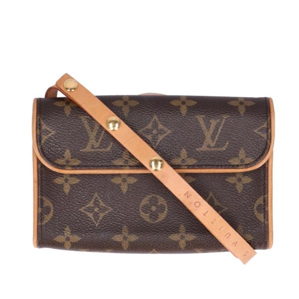 76067 1 Louis Vuitton Pochette Florentine Monogram Clutch Bag Brown