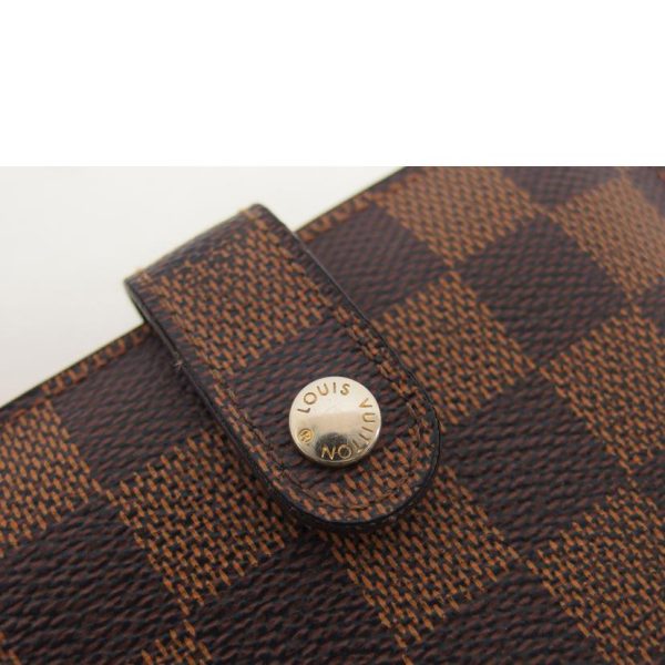 76074 10 Louis Vuitton Viennois Wallet Damier Ebene Brown