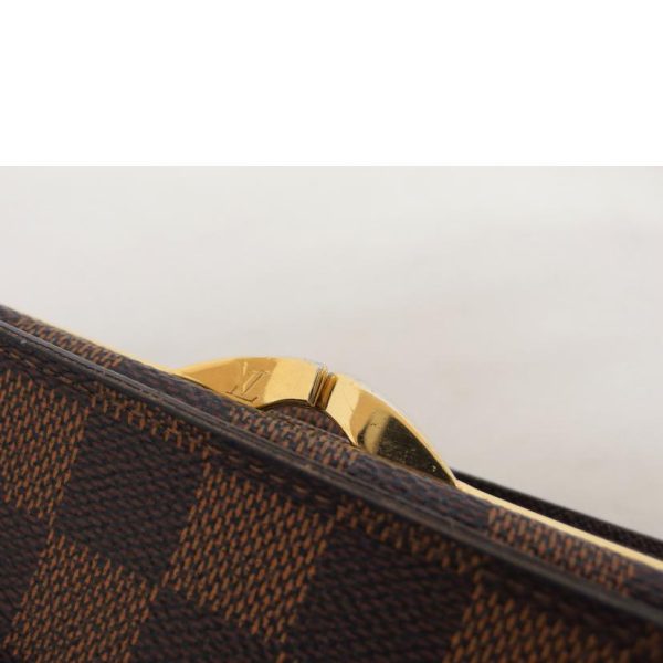 76074 6 Louis Vuitton Viennois Wallet Damier Ebene Brown