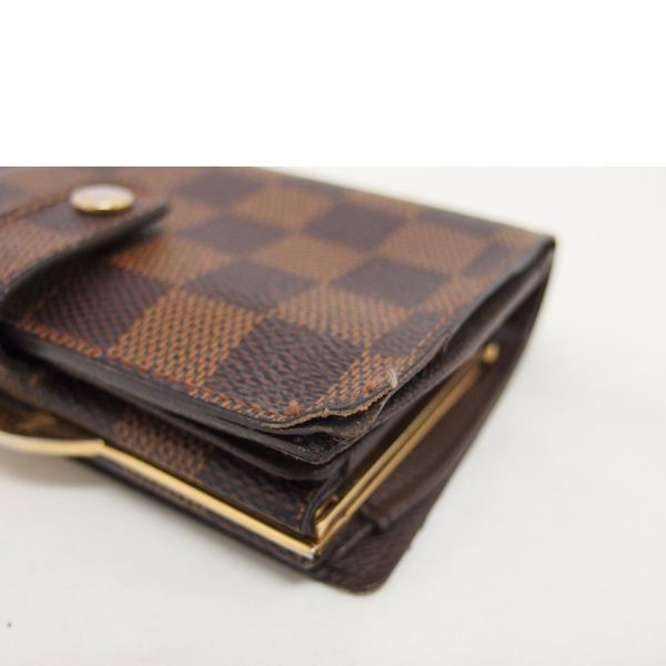 76074 8 Louis Vuitton Viennois Wallet Damier Ebene Brown