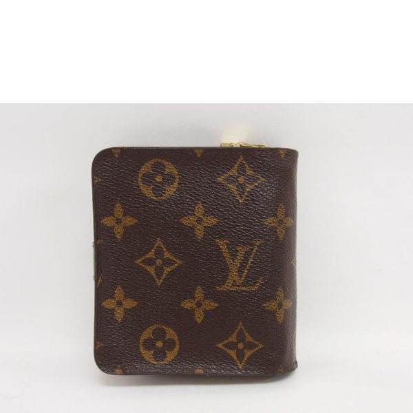 76142 2 Louis Vuitton Compact Zip Monogram Wallet Brown