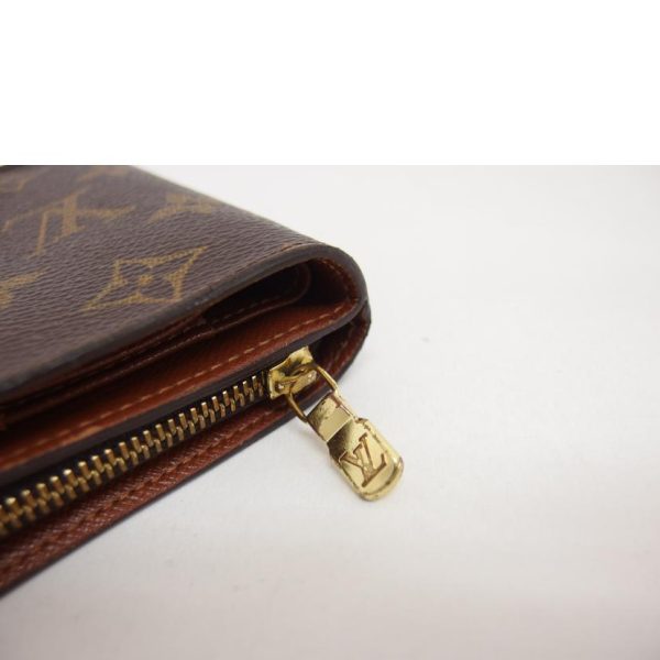 76142 8 Louis Vuitton Compact Zip Monogram Wallet Brown