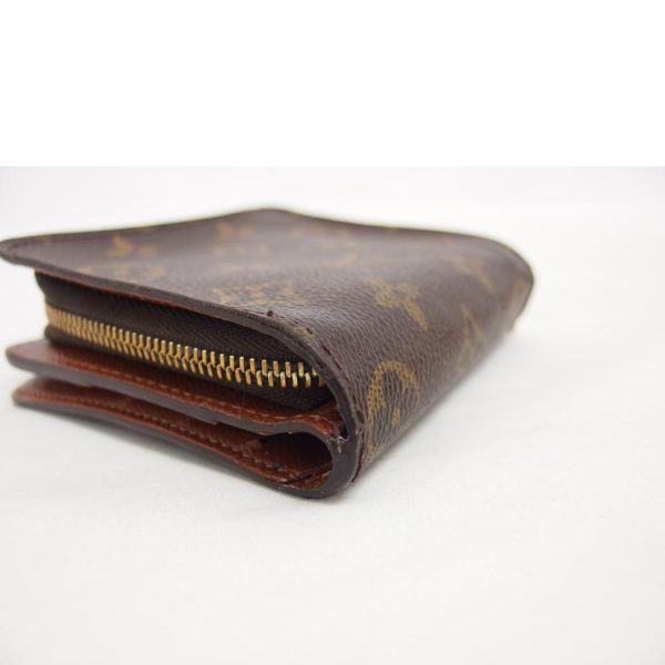 76142 9 Louis Vuitton Compact Zip Monogram Wallet Brown