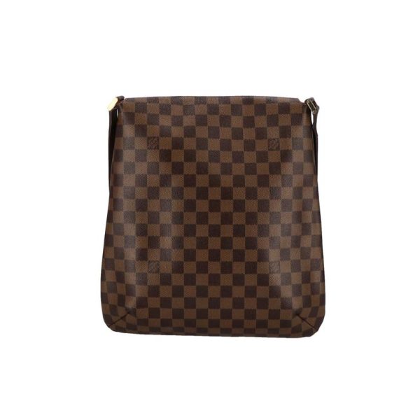 76166 2 Louis Vuitton Musette Salsa Long Shoulder Damier Handbag Ebene Brown