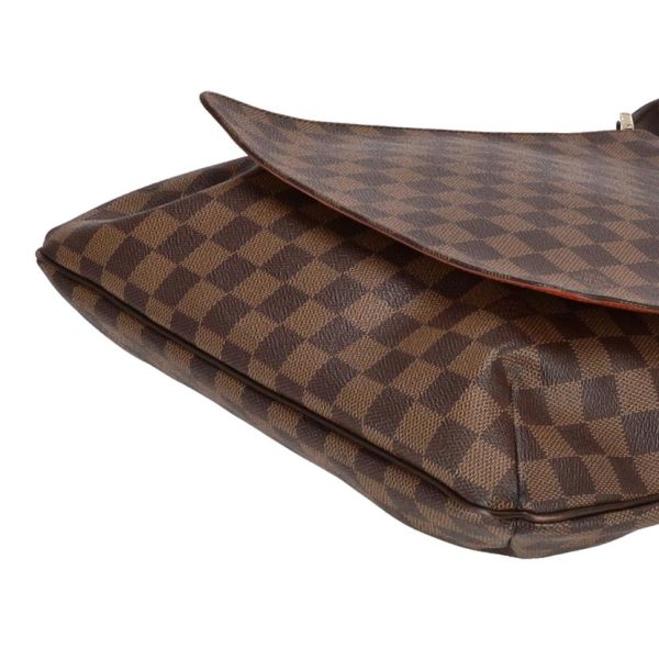 76166 3 Louis Vuitton Musette Salsa Long Shoulder Damier Handbag Ebene Brown