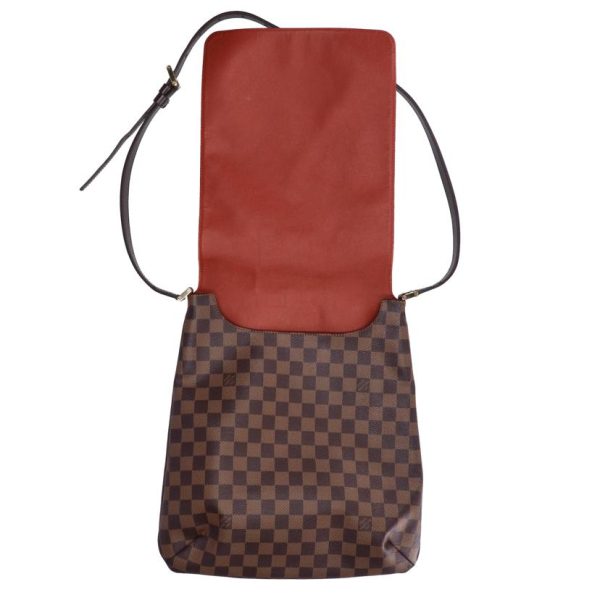 76166 6 Louis Vuitton Musette Salsa Long Shoulder Damier Handbag Ebene Brown