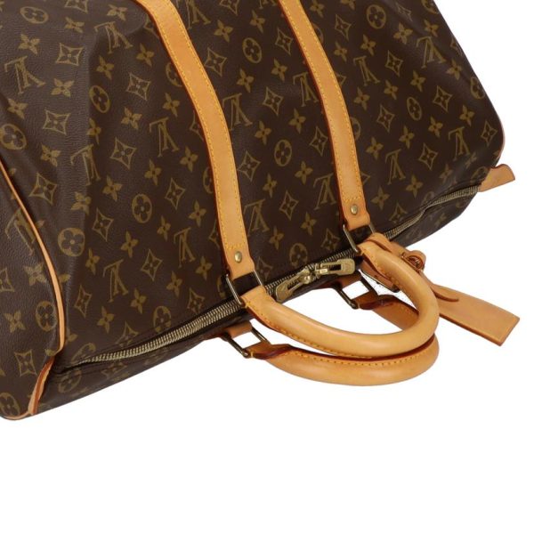 76203 4 Louis Vuitton Keepall 50 Monogram Handbag Brown