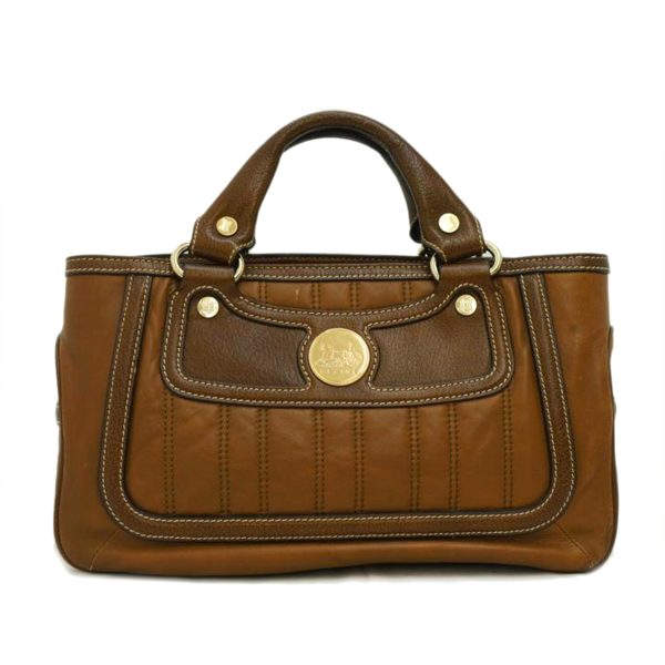 76205 1 Celine Boogie Bag Leather Brown