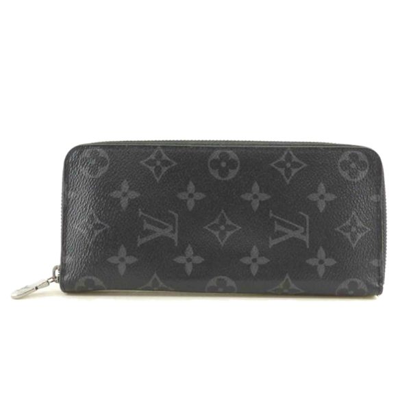 76208 1 Louis Vuitton Zippy Wallet Vertical MG Eclipse Wallet Black