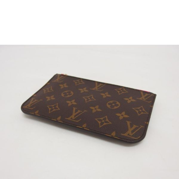 76227 3 Louis Vuitton Neverfull PM Pouch Monogram Brown