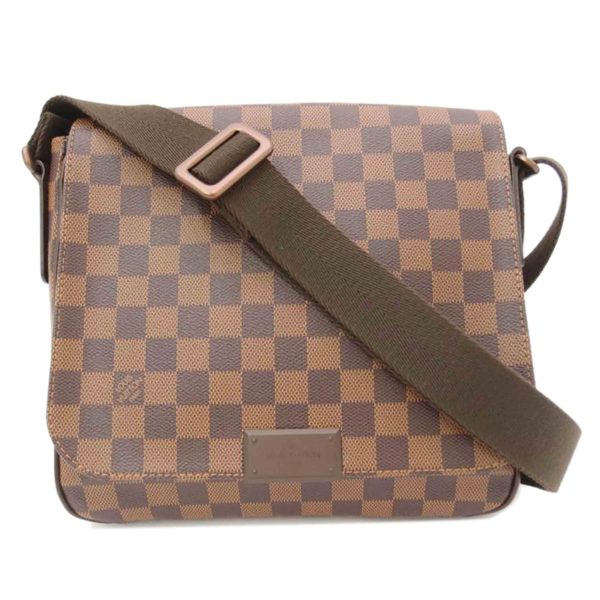 76258 1 Louis Vuitton District PM Damier Ebene Messenger Bag Brown