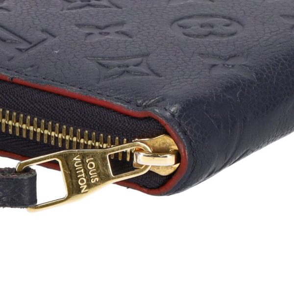 76262 3 Louis Vuitton Zippy Wallet Empreinte Wallet Marine Rouge