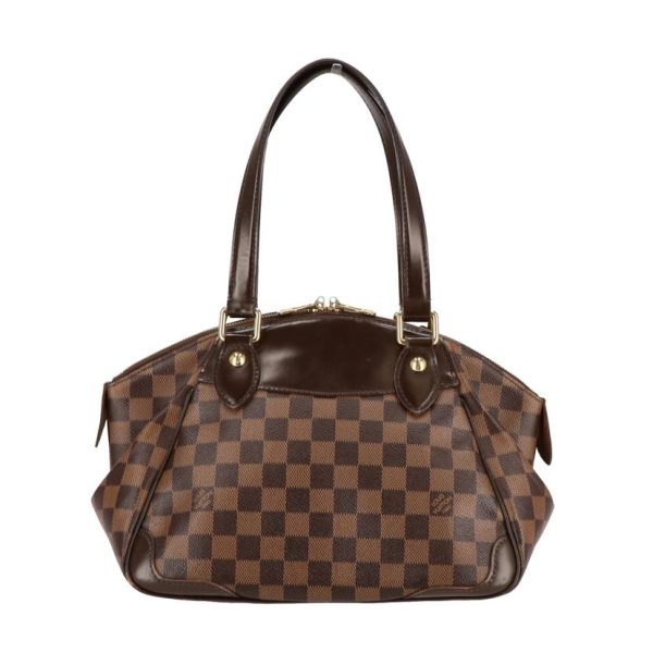 76296 2 Louis Vuitton Verona PM Damier Ebene Handbag Brown