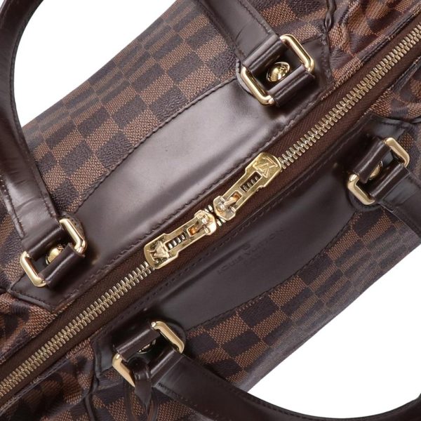 76296 7 Louis Vuitton Verona PM Damier Ebene Handbag Brown