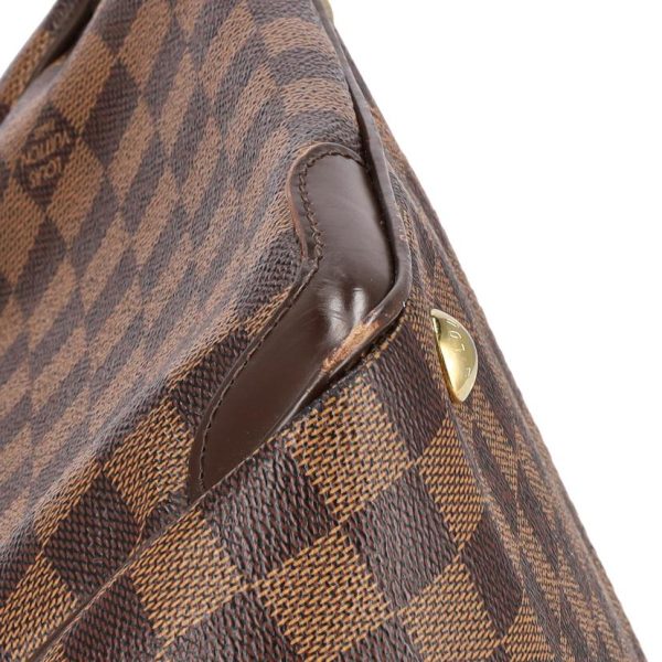 76296 8 Louis Vuitton Verona PM Damier Ebene Handbag Brown