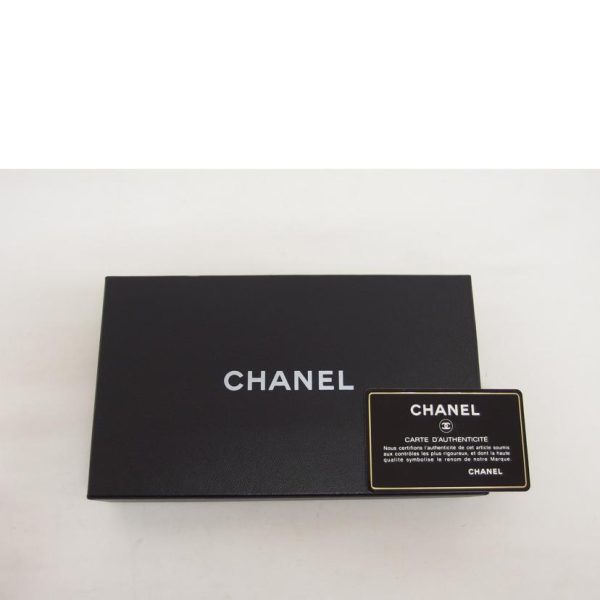 76322 11 Chanel Cocomark Caviar Bi Fold Wallet Bag Black