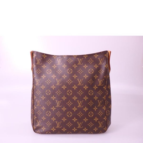 76333 2 Louis Vuitton Looping GM Monogram Shoulder Bag Brown